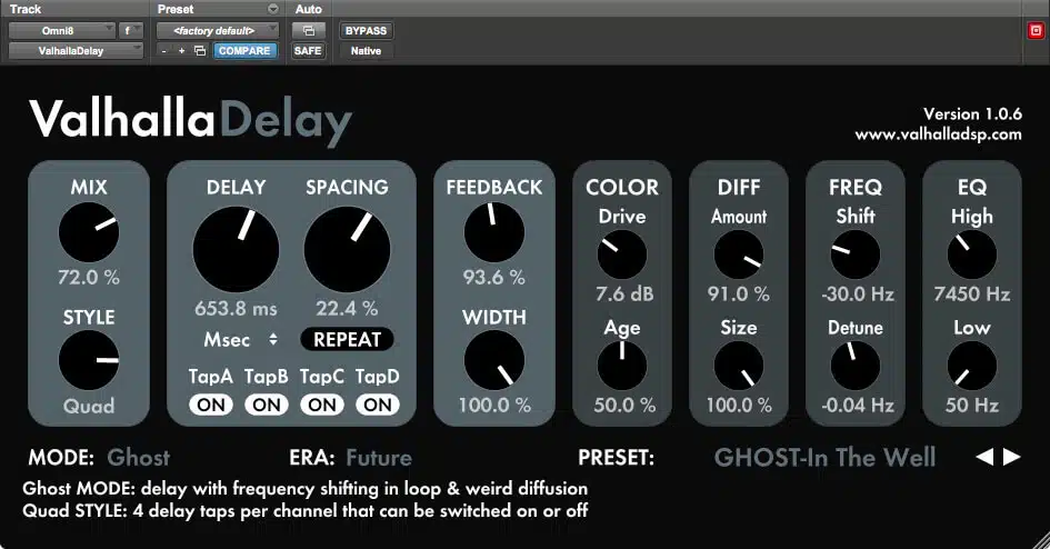 Plugin是什麼Valhalla Delay