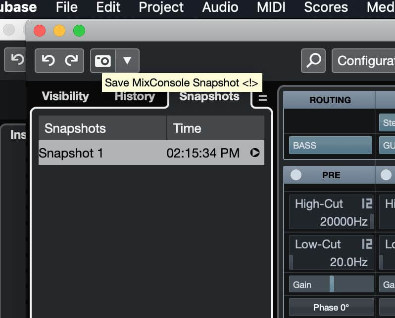 Cubase好用嗎 cubase snapshot