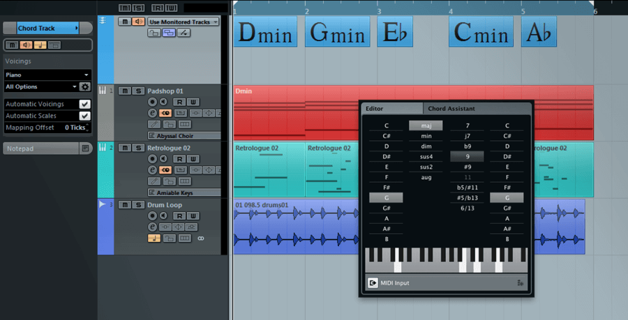 Cubase好用嗎 chordtrack