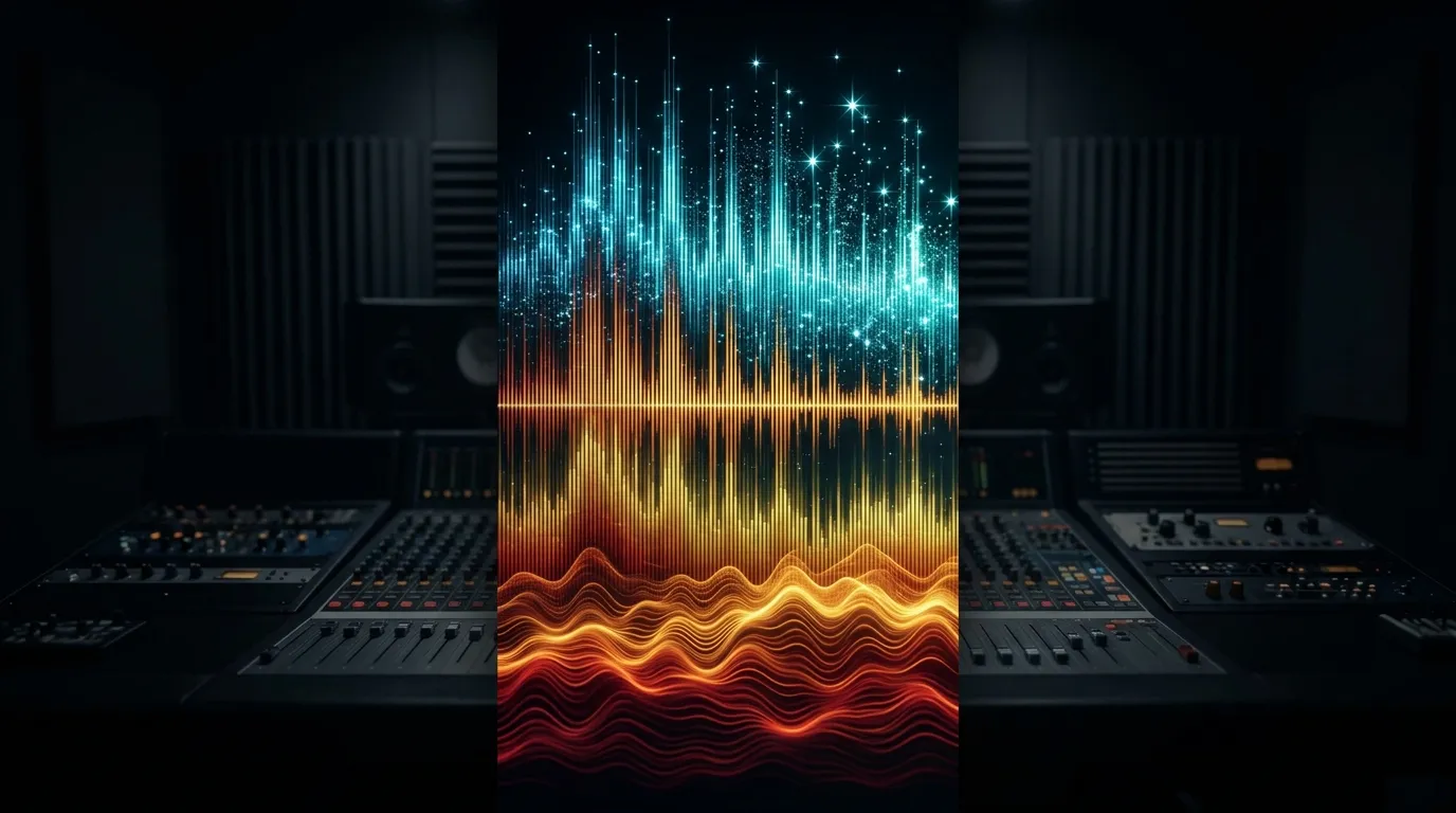 混音空間感 EQ 頻率高低與垂直空間概念圖