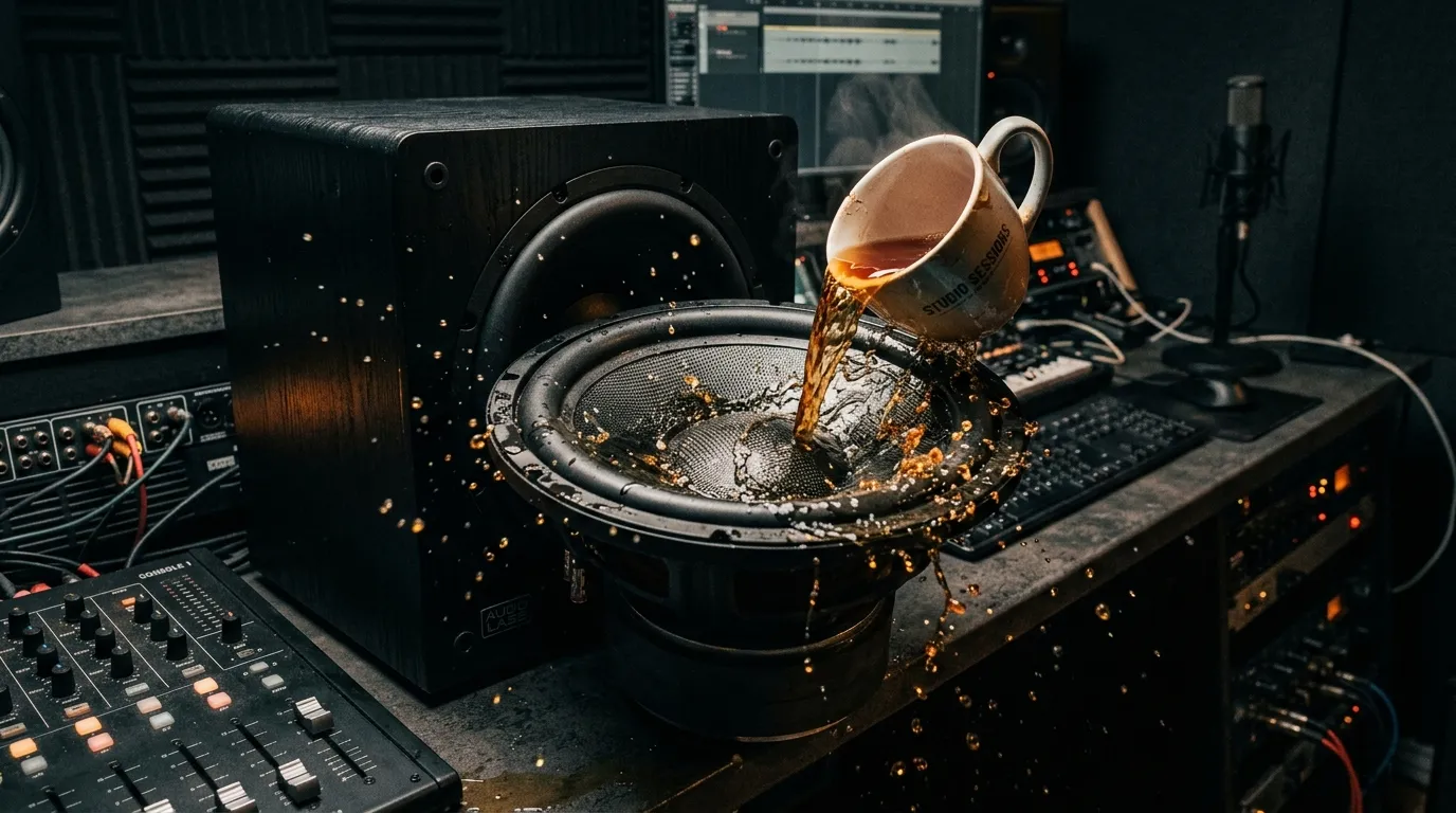 器材進水 飲料打翻淋到SUB喇叭