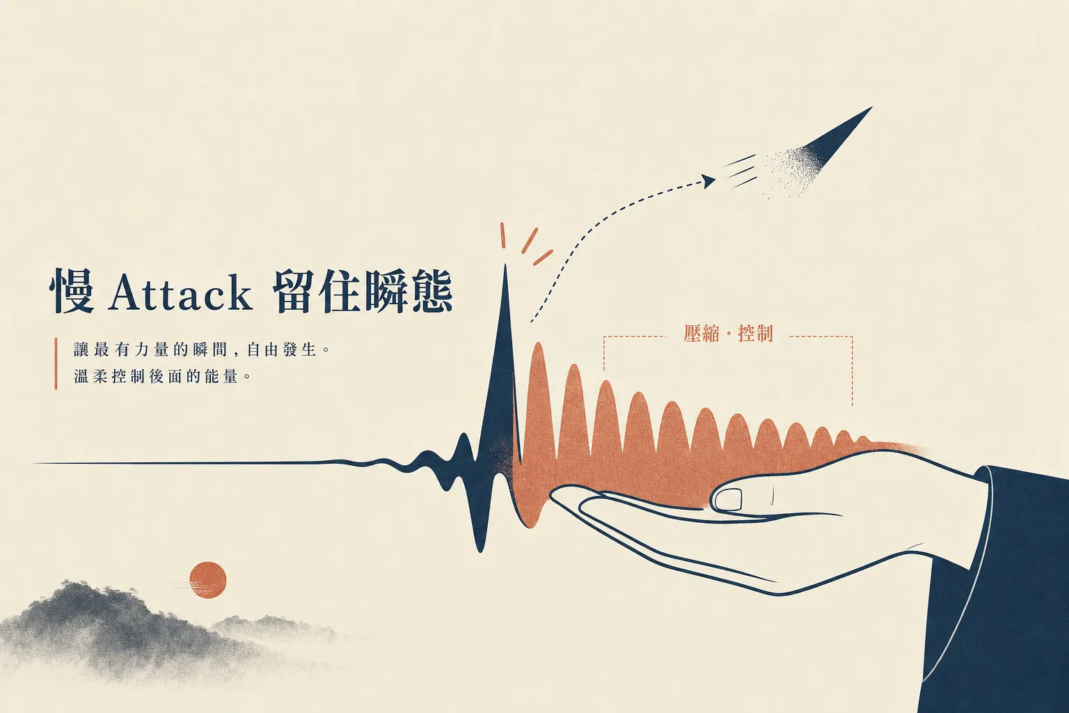 慢 Attack 留住 Snare 瞬態示意