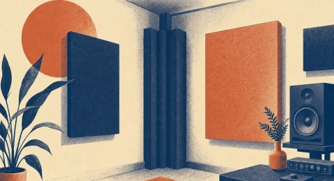 吸音和隔音：risograph 日式風的吸音處理房間精選圖