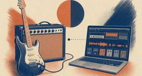 電吉他音箱推薦：真音箱與音箱模擬的 risograph 日式風精選圖