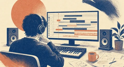 Cubase 教學：risograph 日式風的音樂製作學習場景精選圖
