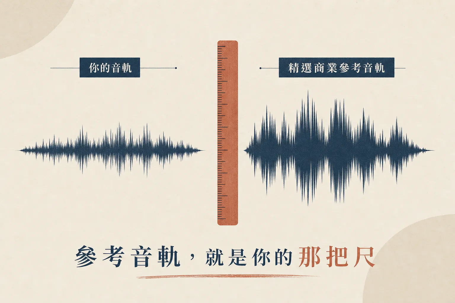 母帶製作：參考音軌，就是你的那把尺