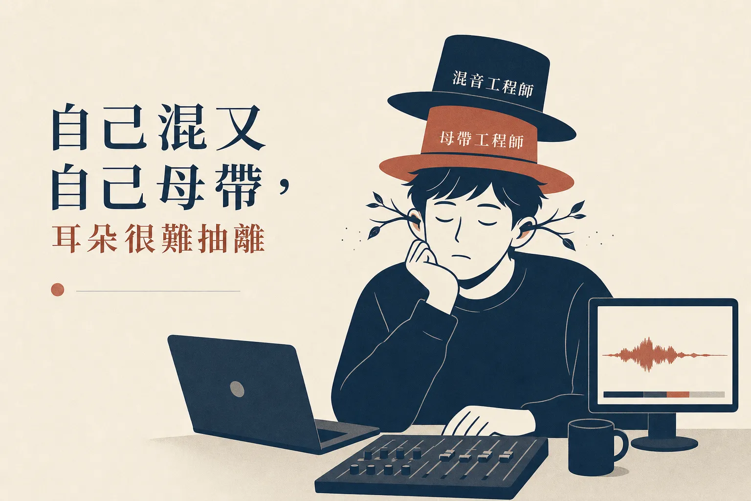 自己混又自己母帶，耳朵很難抽離