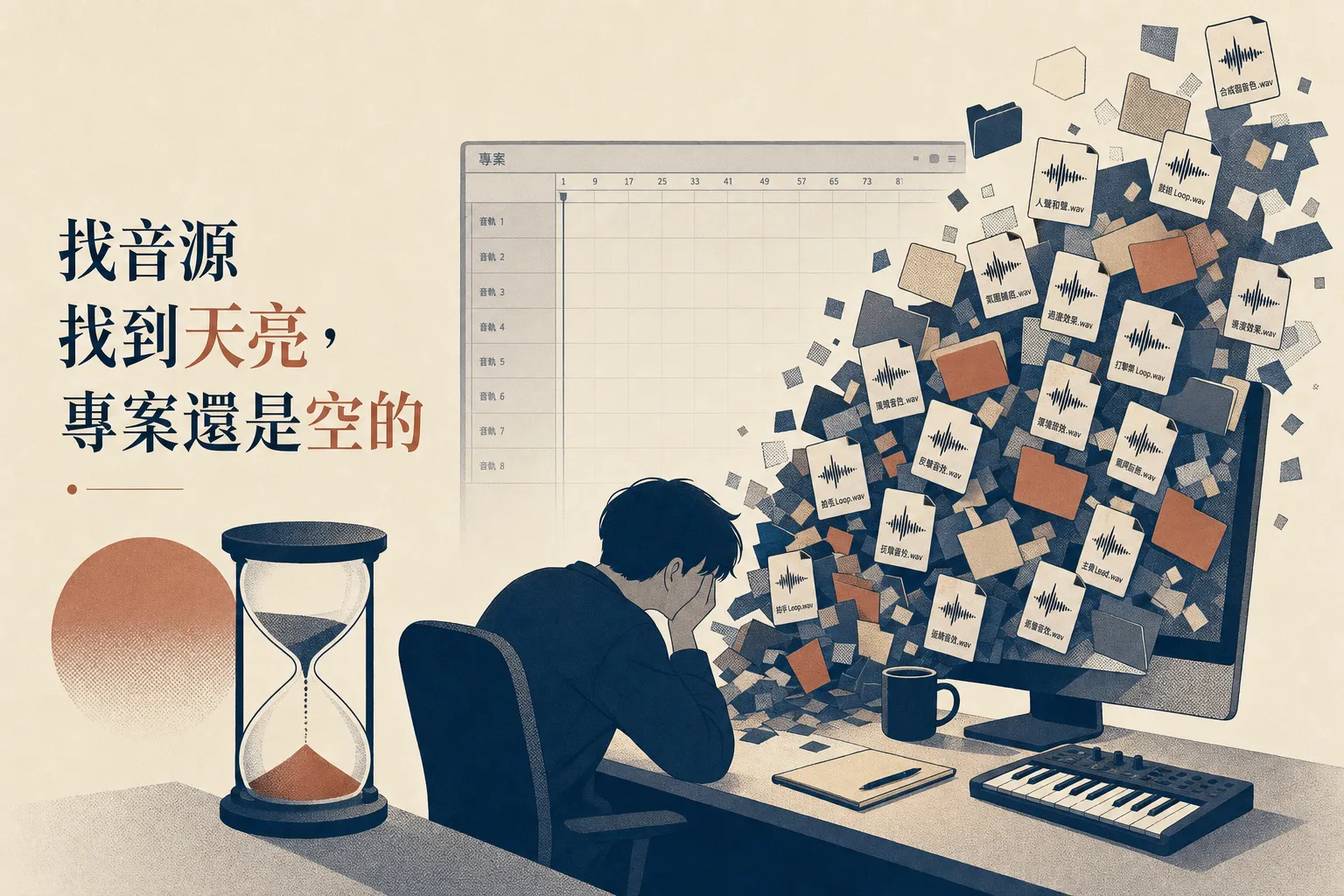 怎麼做beat 卡點一:找音源找到天亮,專案裡還是空的